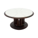 1950s Round Italian Rosewood Center or Coffee Table
