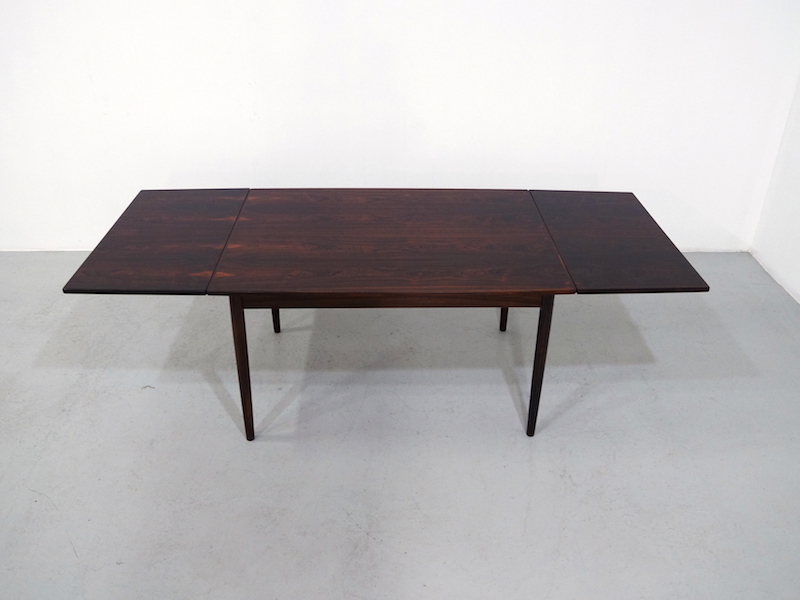 Extendable Danish Dining Table by Randers Møbelfabrik in Rosewood