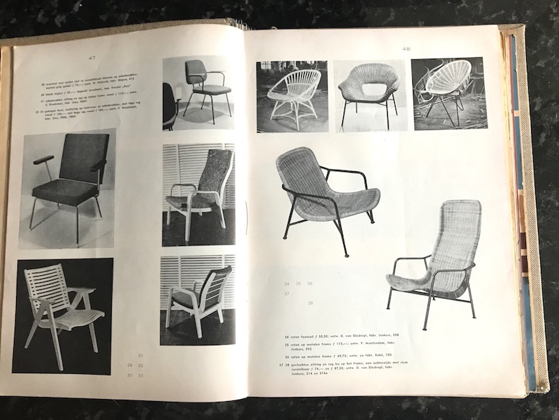 1950s Dirk Van Sliedregt Rattan Easy Chair Model 514A