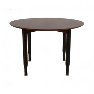 1960s Round Rosewood Dining Table