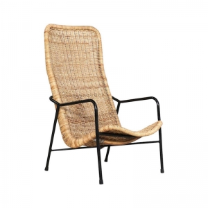 1950s Dirk Van Sliedregt Rattan Easy Chair Model 514A