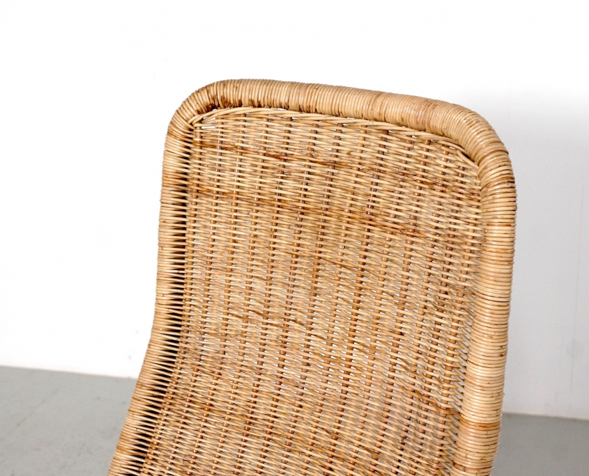 1950s Dirk Van Sliedregt Rattan Easy Chair Model 514A