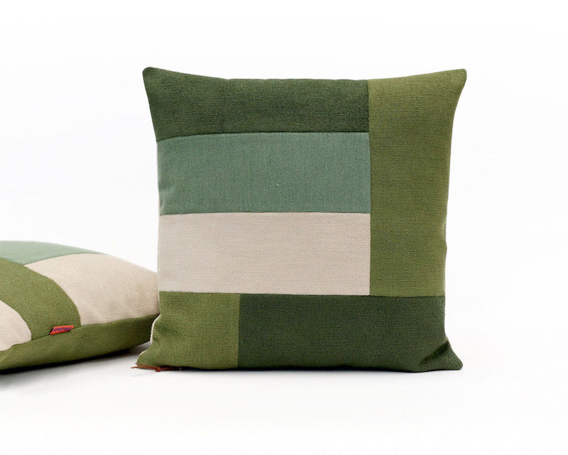Decorative Color Block Pillow handmade by EllaOsix