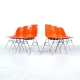 Orange Eames Side Chairs for Herman Miller