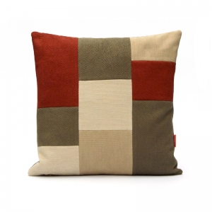 Modern Patchwork Pillow by EllaOsix