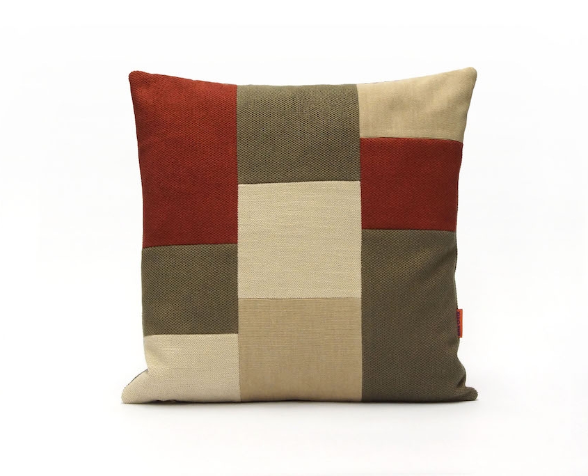 Modern Patchwork Pillow by EllaOsix