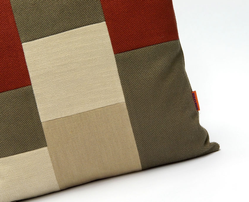 Modern Patchwork Pillow by EllaOsix