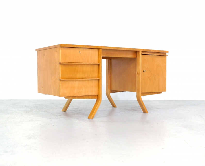 1950s Pastoe Birch Series EB04 Desk by Cees Braakman