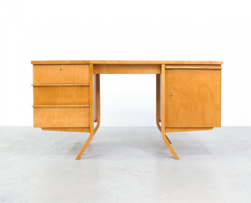 1950s Pastoe Birch Series EB04 Desk by Cees Braakman