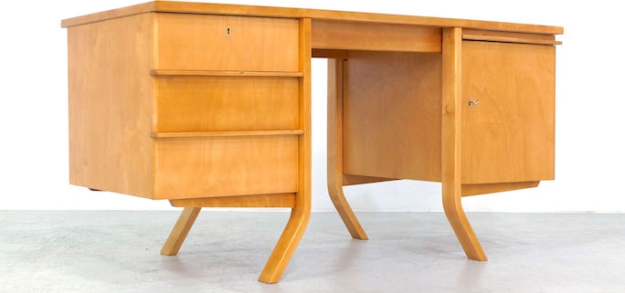 1950s EB04 Desk by Cees Braakman for Pastoe