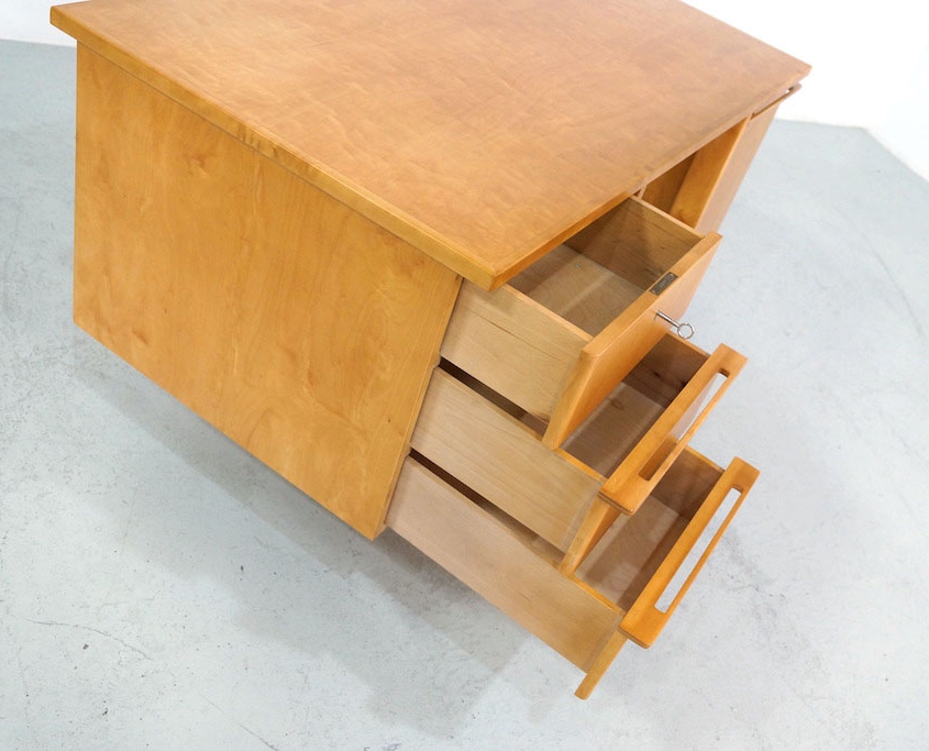 1950s Pastoe Birch Series EB04 Desk by Cees Braakman