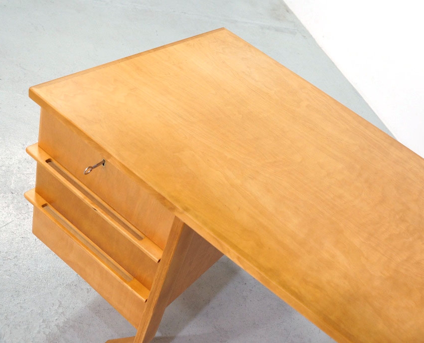 1950s Pastoe Birch Series EB04 Desk by Cees Braakman