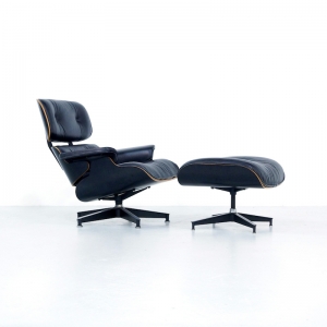 1980s Eames Lounge Chair and Ottoman for Herman Miller