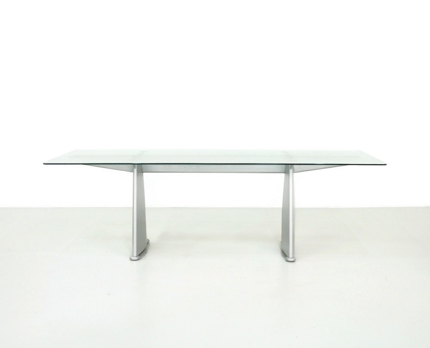 1980s Jean Prouve Trapèze Dining Table by Tecta