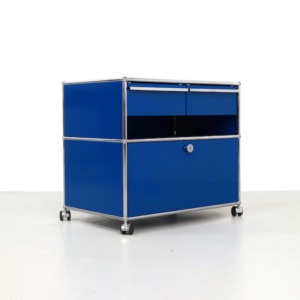 Vintage UMS Haller blue cabinet