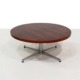 Round Mid Century Rosewood Coffee Table