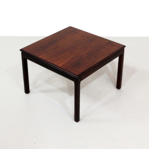 Scandinavian Haug Snekkeri Bruksbo Square Rosewood Side Table