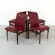 Vintage Dining Chairs in Rosewood, set of 4