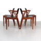 Vintage Teak Dining Chairs Design Kai Kristiansen for Bovenkamp, set of 4