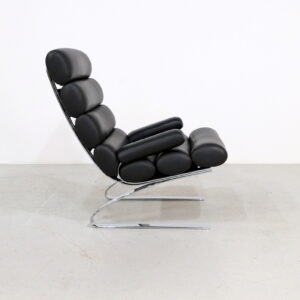 vintage COR Sinus lounge chair in black leather