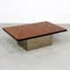 Paul Michel Burl Wood Coffee Table with Hidden Bar 1970s