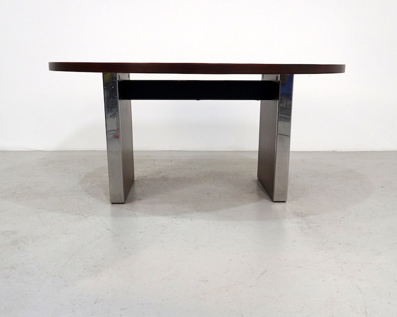 Half round rosewood desk by Ico Parisi for MIM