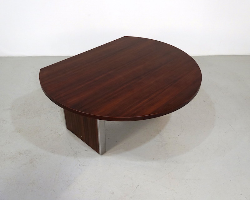 Half round rosewood desk by Ico Parisi for MIM