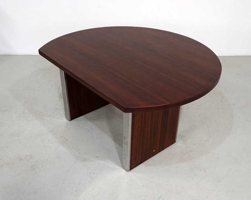semicircular rosewood desk by Ico Parisi for MIM