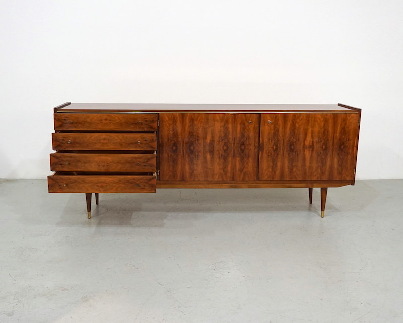 Mid-Century sideboard in high gloss rosewood